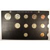 Image 1 : 1955 U.S. MINT SET MS-65 COINS, 11 PIECE IN OLD RAYMOND BOARD