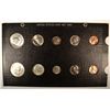 Image 1 : 1961 U.S. MINT SET MS-65 COINS, 10 COINS IN OLD RAYMOND BOARD