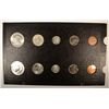Image 2 : 1961 U.S. MINT SET MS-65 COINS, 10 COINS IN OLD RAYMOND BOARD