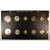 Image 1 : 1962 U.S. MINT SET MS-65 COINS, 10 COINS IN OLD RAYMOND BOARD