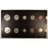 Image 2 : 1962 U.S. MINT SET MS-65 COINS, 10 COINS IN OLD RAYMOND BOARD