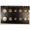Image 1 : 1963 U.S. MINT SET MS-65 COINS, 10 COINS IN OLD RAYMOND BOARD