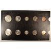 Image 2 : 1964 U.S. MINT SET MS-65 COINS, 10 COINS IN OLD RAYMOND BOARD