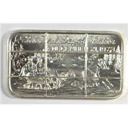 1 OZ .999 BAR SILVER 1973 WINTER