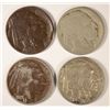 Image 1 : (4) 1916-D BUFFALO NICKELS "GRADING SET" (GOOD,VG,FINE,VF)