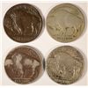 Image 2 : (4) 1916-D BUFFALO NICKELS "GRADING SET" (GOOD,VG,FINE,VF)