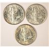 Image 2 : 1936 MS63, 1937 MS64 & 1938 MS63 MERCURY DIMES