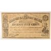 Image 1 : 1863 SEVENTY FIVE CENT MACON, GA (MACON SAVINGS BANK) NOTE