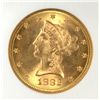 Image 2 : 1882 $10.00 GOLD LIBERTY, NGC MS-64  RARE DATE, LIST FOR $2500.00  SUPER NICE