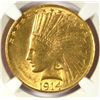 Image 2 : 1914-D $10.00 GOLD INDIAN NGC MS60 SCARCE