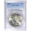 Image 1 : 1922 PEACE SILVER DOLLAR, PCGS MS-64