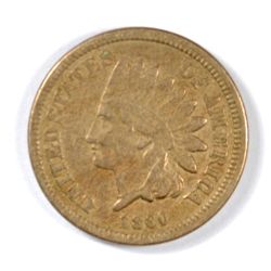 1860 INDIAN HEAD CENT, VF