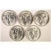 Image 2 : 5-BU 1940-S WALKING LIBERTY HALF DOLLARS MS63+