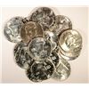 Image 1 : 1959 FRANKLIN HALF DOLLAR ROLL, ( 20 ) COINS GEM MS-64-65