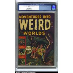 Adventures Into Weird Worlds #1 (Atlas, 1952) CGC VF 8.0 Off-white to white pages. Pre-code horro...