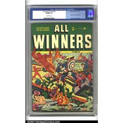 All Winners Comics #10 (Timely, 1943) CGC VF/NM 9.0 Off-white pages. Typically stupendous Schombu...