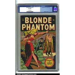 Blonde Phantom #14 (Timely, 1947) CGC VF 8.0 Off-white pages. This third issue of The Blonde Phan...