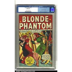 Blonde Phantom #16 (Timely, 1947) CGC VF+ 8.5 Cream to off-white pages. Syd Shores manages to squ...