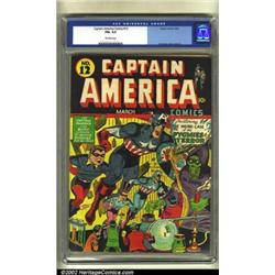 Captain America Comics #12 (Timely, 1942) CGC FN+ 6.5 Off-white pages. This is a beautiful black-...