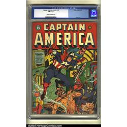 Captain America Comics #15 (Timely, 1942) CGC FN+ 6.5 Cream to off-white pages. This copy has ext...