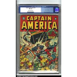 Captain America Comics #26 (Timely, 1943) CGC FN+ 6.5 Cream to off-white pages. This copy present...