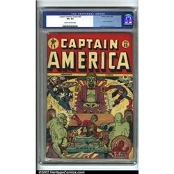 Captain America Comics #35 (Timely, 1944) CGC VF+ 8.5 Cream to off-white pages. Syd Shores create...