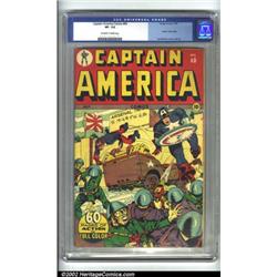Captain America Comics #40 (Timely, 1944) CGC VF- 7.5 Off-white to white pages. Cap and Bucky tea...