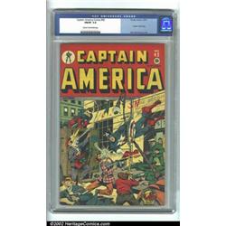 Captain America Comics #42 (Timely, 1944) CGC FN/VF 7.0 Cream to off-white pages. Cap takes a bre...