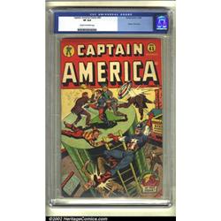 Captain America Comics #43 (Timely, 1944) CGC VF 8.0 Cream to off-white pages. This edition sport...