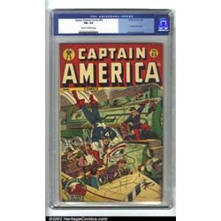 Captain America Comics #45 (Timely, 1945). CGC FN+ 6.5 Cream to off-white pages. A 3/8  by 3/8  c...