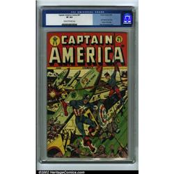 Captain America Comics #47 (Timely, 1945) CGC VF 8.0 Cream to off-white pages. This is the last G...