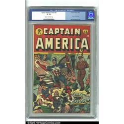 Captain America Comics #51 (Timely, 1945) CGC VF 8.0 Cream to off-white pages. Schomburg, no long...