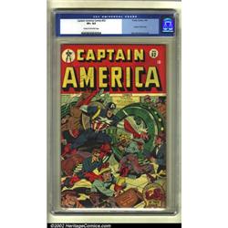 Captain America Comics #52 (Timely, 1946) CGC VF+ 8.5 Cream to off-white pages. The atomic bomb i...