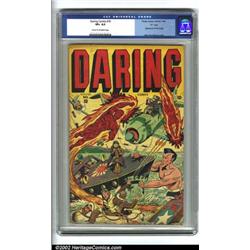 Daring Comics #10 "D" pedigree (Timely, 1944) CGC VF+ 8.5 Cream to off-white pages. After you see...