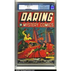 Daring Mystery Comics #1 Denver pedigree (Timely, 1940) CGC NM 9.4 Off-white pages. The incompara...