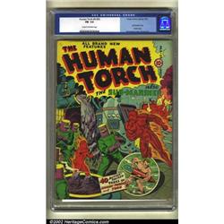 Human Torch Comics #4 (#3) (Timely, 1941) CGC FN- 5.5 Cream to off-white pages. A great early Tor...