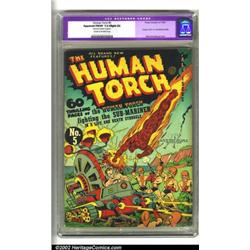 Human Torch Comics #5 (Timely, 1941) CGC Apparent FN/VF 7.0 Slight (A) Cream to off-white pages....