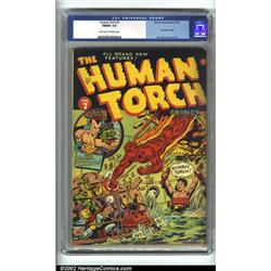 Human Torch Comics #7 (Timely, 1942) CGC FN/VF 7.0 Light tan to off-white pages. The Human Torch...