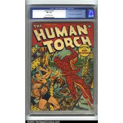 Human Torch Comics #8 (Timely, 1942) CGC FN+ 6.5 Tan to off-white pages. Human Torch battles the...