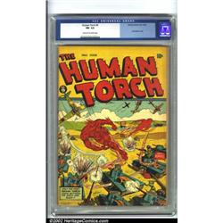 Human Torch Comics #9 (Timely, 1942) CGC FN- 5.5 Cream to off-white pages. Stupendous action cove...