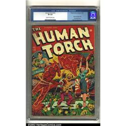 Human Torch Comics #12 (Timely, 1943) CGC VF 8.0 Cream to off-white pages. One of the great Human...