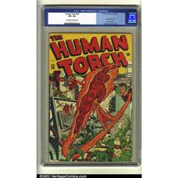 Human Torch Comics #20 (Timely, 1945) CGC VF+ 8.5 Off-white to white pages. This issue was releas...