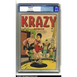 Krazy Komics #1 (2nd series) (Timely, 1948) CGC VF/NM 9.0 Off-white to white pages. Basil Wolvert...