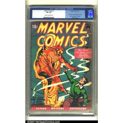 Marvel Comics #1 (Timely, 1939) CGC VG+ 4.5 Cream to off-white pages. The book that started it al...