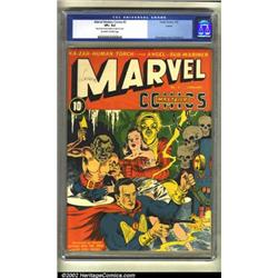 Marvel Mystery Comics #3 Larson pedigree (Timely, 1940) CGC VF+ 8.5 Off-white to white pages. Her...