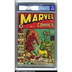 Marvel Mystery Comics #7 Larson pedigree (Timely, 1940) CGC VF+ 8.5 Off-white to white pages. The...