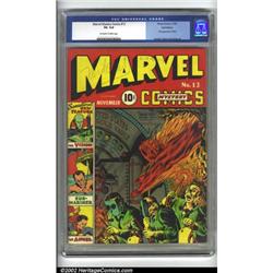 Marvel Mystery Comics #13 Recil Macon pedigree (Timely, 1940) CGC VG 4.0 Off-white to white pages...