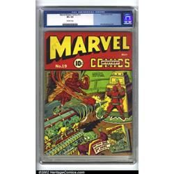 Marvel Mystery Comics #19 (Timely, 1941) CGC VF+ 8.5 Off-white pages. A great cover featuring Tor...