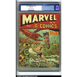 Marvel Mystery Comics #22 (Timely, 1941) CGC FN+ 6.5 Cream to off-white pages. Torch and Subby fa...