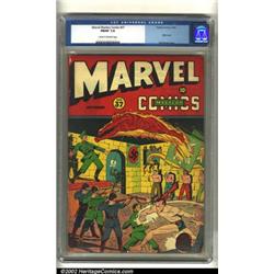 Marvel Mystery Comics #37 (Timely, 1942) CGC FN/VF 7.0 Cream to off-white pages. Boy, Hitler pick...
